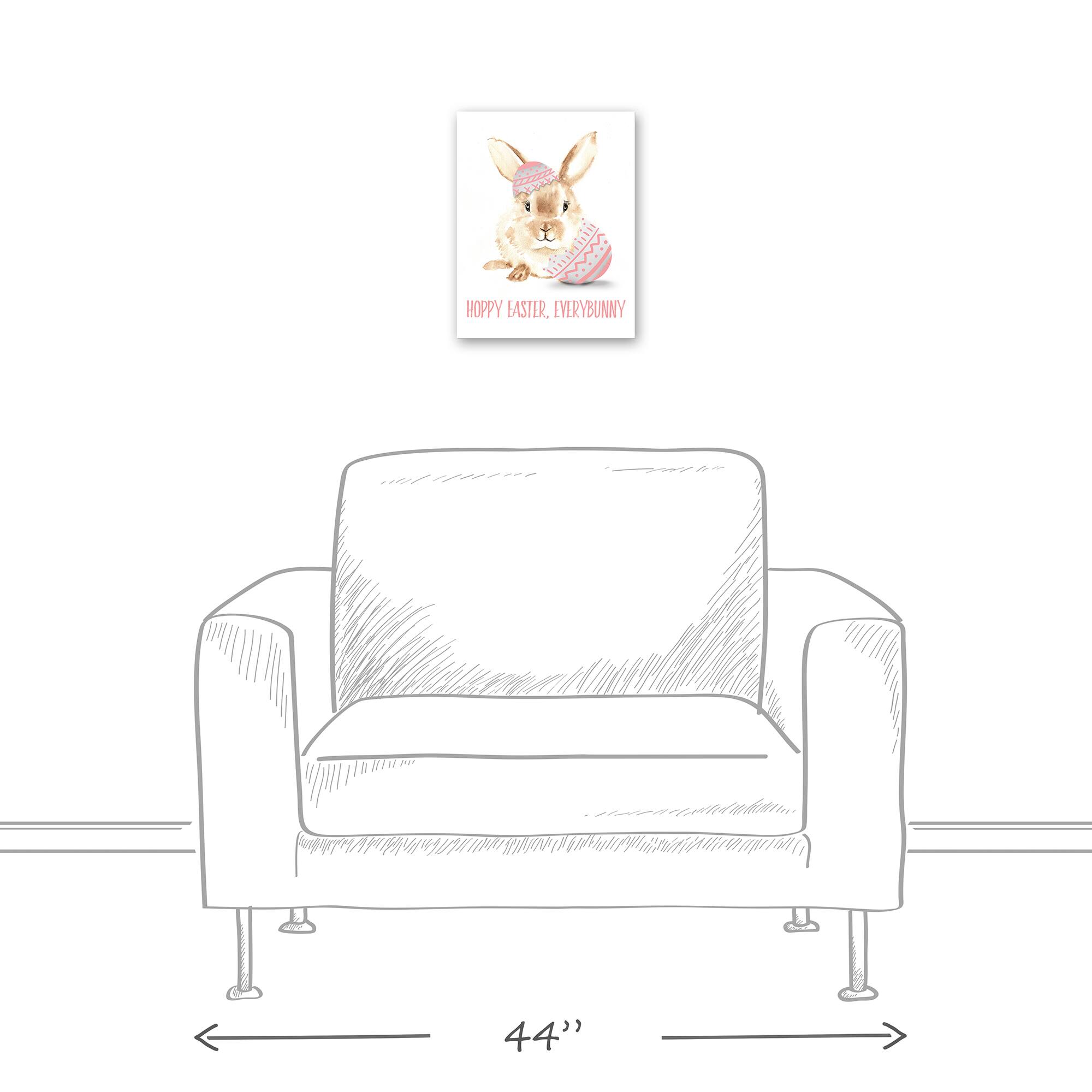 Pink Every Bunny 11" x 14" Canvas Wall Art